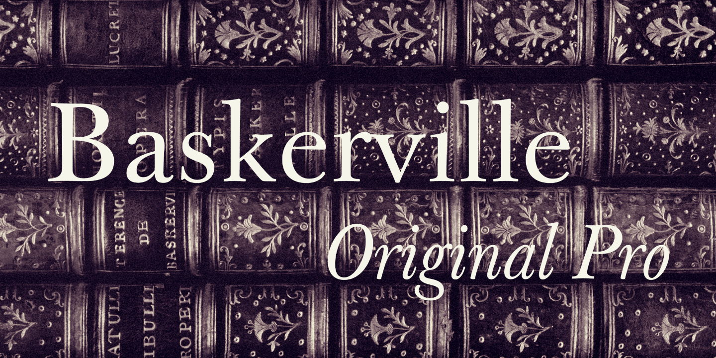 Beispiel einer Baskerville Original Pro 120 Medium-Schriftart